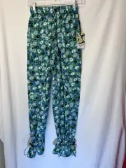 Diane V Furstenberg Utility Jazz Dot Green Cargo Pants DVF Target NWT XXS $38
