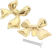 Totority 2pcs Vintage Shape Cabinet Handles Ergonomic Drawer Pulls for Kitchen Cabinets Wardrobes and Dressers Durable Furniture Knobs for Home Enhancement