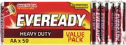 Eveready Heavy Duty AA Batteries 50 Pack