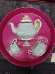 Royal Albert Modern Vintage Mix Teapot Cream Sugar 3 piece #40034975 Boxed Set