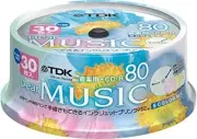 TDK Japan Blank Music CDR Discs 80min 24x CD-R CD-RDE80CPMX30PS F/S w/Tracking#