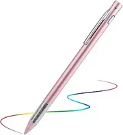 Stylus Pencil for iPhone 13/14/15/16 Pro Max Pen,Minilabo Touch Screens Active Stylus Digital Pen with 1.5mm Ultra Fine Tip Stylist Pen for iPhone 13/14/15/16 Pro Max Drawing and Writing Pencil,Pink