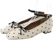 [EVOL] Evor Women's 2-Way Square Ballet Pumps, Lightweight, Cushioned,