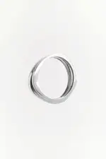 Chroma Bangle Stack Silver | Elka Collective