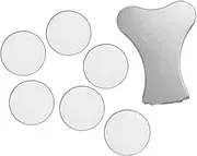 7pcs Plate Humidifier Disc Kit Ceramics Humidifier Discs with Wires Humidifier Disc Humidifier Kit Mist Maker Essentials Stainless Steel Silver