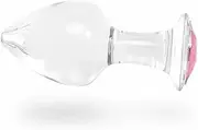 Anal Plug Sex Toys Vibrator Crystal Glass Transparent Anal Plug Pink Butt Plug Sexy Toys For Men Women Buttplug Dildo Bdsm Analplug Sex