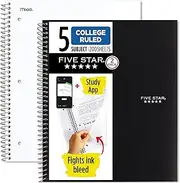 Five Star Spiral Notebook 2 Pack Primary