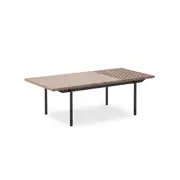 Modern Furniture TOZZI Rectangular Coffee Table 120cm - Walnut & Black