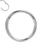 20g 8mm Nose Rings Hoop Titanium Nose Hoop 20 Gauge Helix Daith Tragus Septum Li