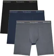 [Tommy John] Men's Luxe Modal 6" Boxer Brief Underwear 3-Pack