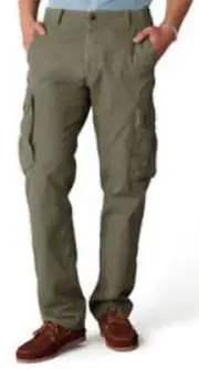 NWT Dockers Cargo Pants Mens 40 X 30 Green Bellowed Pocket Utility Workwear