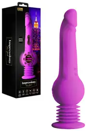 Blush New York Gyro Quake 9.25" Thumping & Vibrating Dildo with Suction Cup Base
