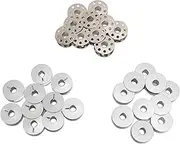 Sewing Machine Bobbins, 30Pcs Metal Bobbin Set Industrial Metal 55623A Slotted Alumina 270010 Iron with Hole 40264A Aluminum, Bobbins for Sewing Machine