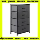 Tallboy Storage Cabinet LEVEDE 4 Drawers Fabric Dresser for Bedroom Office