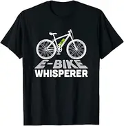[X.Style] Ebike Whisperer E-Bike Electric Mountain Bike ds960 T-Shirt (L) Black