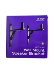 On-Stage Stands SS7914B Wall Mount Speaker Bracket (pair) New In Box