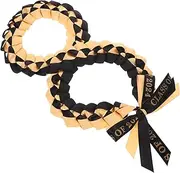 Toyvian Ribbon Garland Necklace Decoration Honor Cord Party Supplies Graduation Cord Graduation Braided Cords Graduation Photo Prop Photo Props Graduation Decorative Cord Polyester