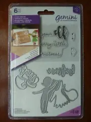 Gemini By Crafters Companion Stamp & METAL DIES Set Christmas Elf Card Making
