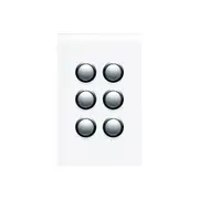 Clipsal Saturn Series Cover To Suit 4066Pb Saturn 4000 Series Including Saturn Horizontal Pure White - 4066PBC-PW