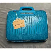Bombata 13 inch briefcase turquoise brand new with tags