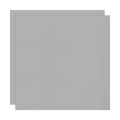 2Pcs 5mm Corrugated Plastic Sheets, 20 x 20 Inch Corrugated Poster Board Gray