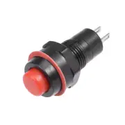 5pcs 10mm Momentary 2P Plastic Round Push Button Switch Red SPST NO
