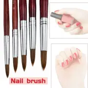 Handle Flower Drawing Pen Acrylic Nail Art Brush Sable Hair Nail Painting Brush