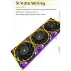 Yeston Computer Case Cooling Fan 120mm ARGB Computer CPU Cooler With 1850RPM Set