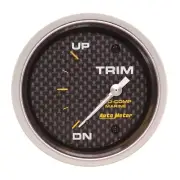 Auto Meter 200767-40 Pro-Comp Carbon Fiber Marine Trim Level Gauge Diameter: 2-5