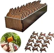 Wooden Animal Bobbin Set, Embroidery Thread Bobbins, Embroidery Thread Organizer, Embroidery Floss Bobbins Storage for DIY Sewing Craft (Rabbit)