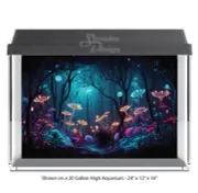 Mystical Magical Forest Polyester Fish Tank Glass Backdrop Aquarium Background