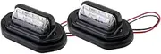 2pcs LED License Plate Lights for Cars Marker Bulbs Quick Installation Dome Light Compatible with Car and Train for Enhanced Vehicle Visibility