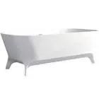 Fienza Hampton 1600 Bathtub Freestanding Cast Stone Bath Tub Matte White ST17