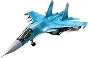 Pre-Build Replica 1:72 for Scale Russian Air Force SU34 Fighter DieCast Metal Airplane Model Collection Adult Boys Gift Toy Airplane(Style 1)