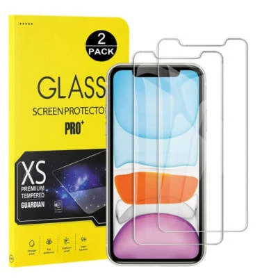 2x Tempered Glass Screen Protector Guard For iPhone 16 15 14 13 12 11 XR 8 6 SE