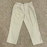 Dockers Vintage Khaki Pants Mens Weathered Canvas W38 L30 Made In Dominican New