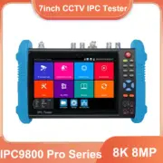8K IP Camera Tester 8MP AHD TVI Tester 7" Monitor Display HDMI VGA Input IPC9800