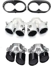 Exhaust Tip Compatible For Benz W177 A45 C118 CLA35 X247 GLB35 2020+ Rear Bumper Muffler Exhaust Tips Car Exhaust