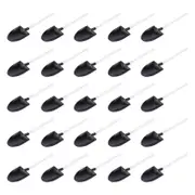 Dessert Spoon Plastic Creative Dessert Spoons For Party 4.72x1.18x0.20inch 50Pcs Black 12X3X0.5CM
