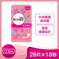 在飛比找鮮拾優惠-【Kotex 靠得住】安全瞬吸護墊 加長無香17.5cm 2