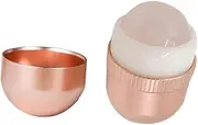OATIPHO Jade Roller Facial Massager Natural Jade Ball Roller for Skin Tightening Relaxation Handle Suitable for Face Neck Care Reduces Puffiness Fine Lines