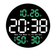 10Inch Temperature Humidity Digital Wall Clock with Remote Control Alarm4923