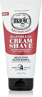 SoftSheen-Carson Magic Razorless Cream Shave - Extra Strength for Coarse Beards, 6 oz