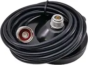 50 Ohm RF N Type to N 3.5 inch Antenna Magnet Mount Mobile with 16.4ft RG58U Cables Two Way Radio