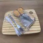 Charcuterie Cheese Knife & Accessories Set 12 Pieces Plus Wood Cutting Board