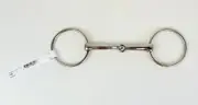 Ring Snaffle Bit Nickel Plated Malleable Iron 5" Mouth Horse Size