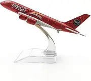 Vintage Classics Aircraft for COLA Airlines A380 Metal Alloy Airplane Aircraft Model Decoration Plane Kids Collectible 1:400 Scale 16cm