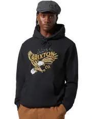 [Brixton] Keeler Hoodie in Black