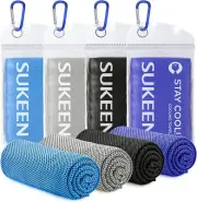 4 Pack Cooling Towel Ice Towel Soft Breathable Chilly Towel Microfiber Towel for