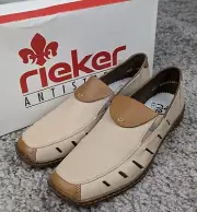 Rieker Women’s Shoes Uk Size 6 Doro Leather Flats Loafers Comfort Shoes